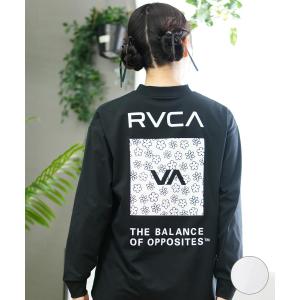 RVCA ルーカ レディース ラッシュガード Tシャツ 長袖 ロンT バックプリント 水陸両用 ユーティリティ UVカット BE04C-P81｜murasaki