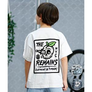 ELEMENT エレメント キッズ 半袖 Tシャツ バックプリント スカルモチーフ ガイコツ 親子コーデ スケートボード BE025-245｜murasaki