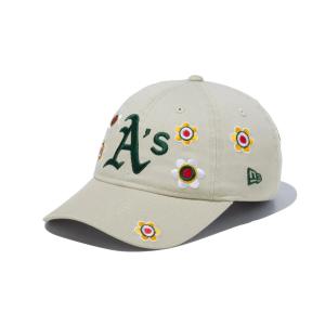 NEW ERA ニューエラ Youth 9TWENTY オークランド・アスレチックス ストーン キッズ キャップ 帽子 13762816｜murasaki