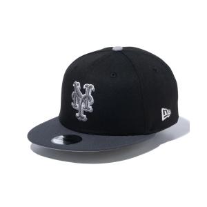 NEW ERA ニューエラ Youth 9FIFTY SHADOW ニューヨーク・メッツ ブラック キッズ キャップ 帽子 14111888｜murasaki