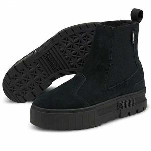 PUMA プーマ MAYZE CHELSEA SUEDE WNS メイズ チェルシー スウェード ウィメンズ 382829-01 レディース ブーツ 厚底 スニーカー JJ I21