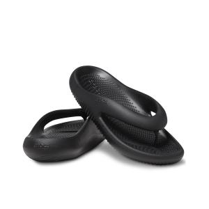 CROCS クロックス メロウ リカバリー フリップ メンズ レディース サンダル 軽量 リカバリー コンフォート 208437-001 Black｜murasaki