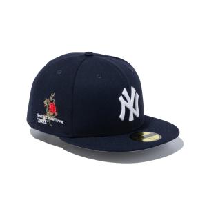 NEW ERA ニューエラ 59FIFTY MLB State Flowers ニューヨーク・ヤンキース ネイビー キャップ 帽子 14109881｜murasaki