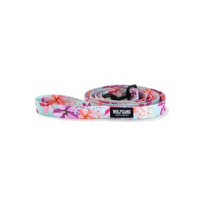 WOLFGANG ウルフギャング 犬用 リード DigiFloral Leash Mサイズ 中型犬用 大型犬用 デジフローラル リーシュ ピンク系 WL-002-96｜murasaki