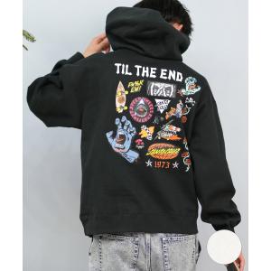 MAISON KITSUNE（メゾン キツネ） EMBROIDERY CORDLESS HOODIE エン