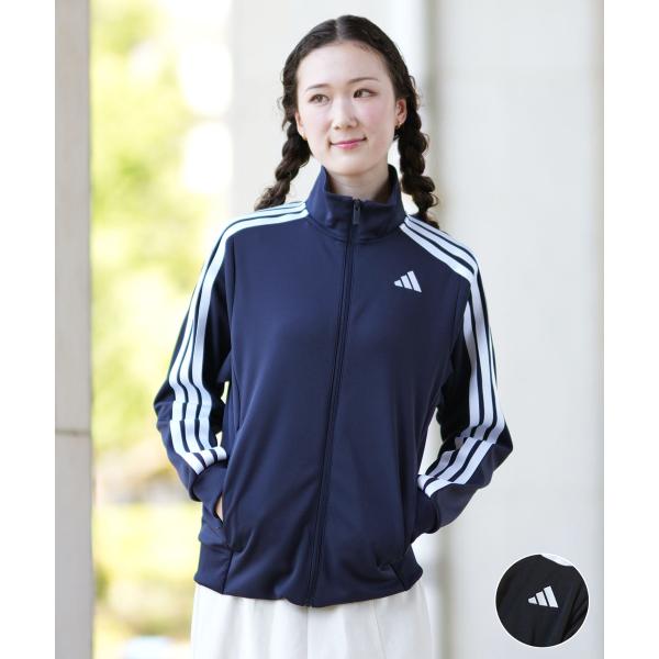 adidas アディダス ジャケット レディース ジャージ トラックジャケット スリーストライプス ...