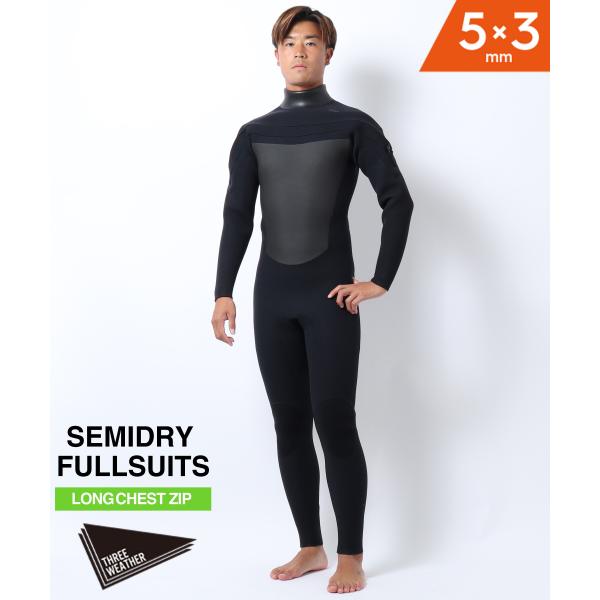 THREE WEATHER スリーウェザー LCZ セミドライ SDRY 5X3mm メンズ ウェッ...