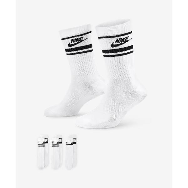 NIKE ナイキ ソックス 靴下 3足セット 3足組 NSW エブリデイ エッセンシャル クルー ソ...