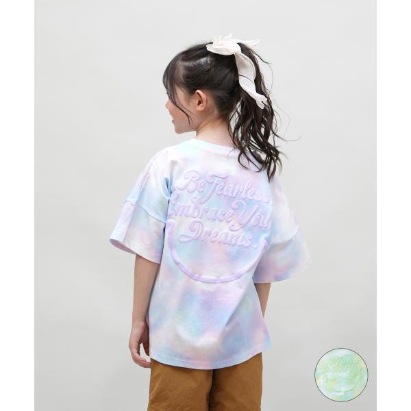 RUSTY ラスティ 半袖 Tシャツ キッズ ジュニア 子供 女の子 バックプリント タイダイ ニコ...
