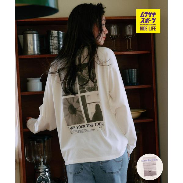 RIKKA FEMME リッカファム 長袖 Tシャツ ロンT レディース バックプリント フォトロン...