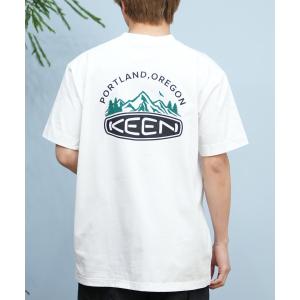 KEEN キーン 半袖 Tシャツ メンズ バックプリント 抗菌 消臭 接触冷感 保湿 1031507 ムラサキスポーツ限定