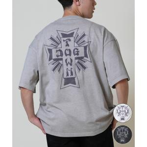DOGTOWN（ドッグタウン） クロスロゴ 長袖 Tシャツ ロンT オールド
