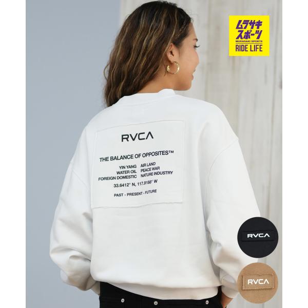 RVCA ルーカ トレーナー スウェット レディース バックプリント ロゴ 裏起毛 MATCH CR...
