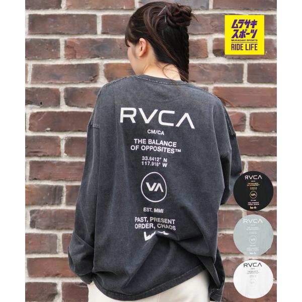 RVCA ルーカ 長袖 Tシャツ ロンT レディース バックプリント ロゴ オーバーサイズ BF04...