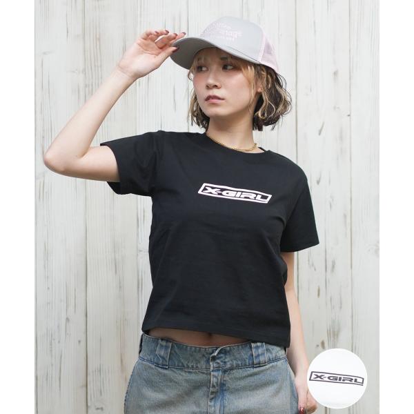 X-GIRL エックスガール 半袖 Tシャツ レディース ロゴ SLANTED LOGO SS BA...