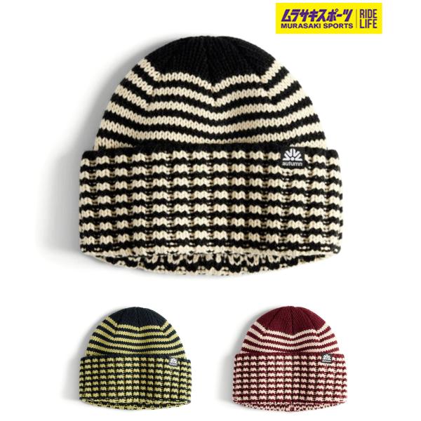 AUTUMN オータム スノーボード ビーニー ユニセックス HEARTH ムラサキスポーツ 25-...