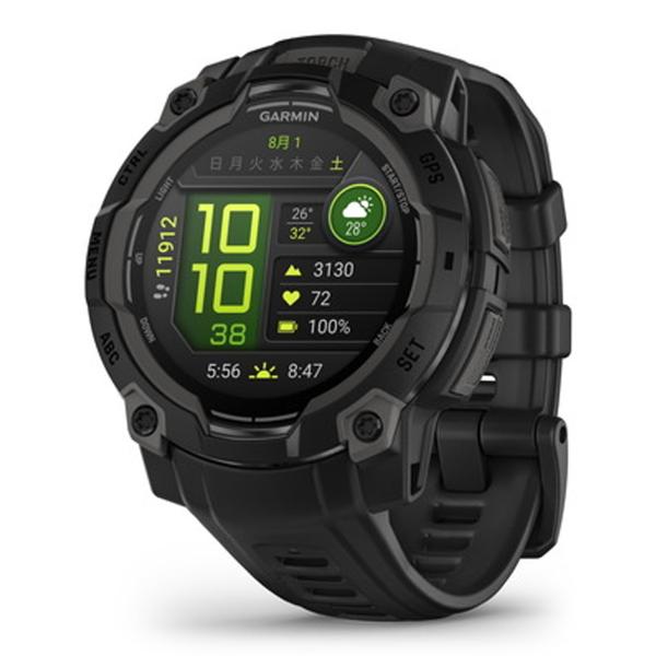 GARMIN ガーミン 腕時計 スマートウォッチ Instinct 3 AMOLED 45mm Bl...