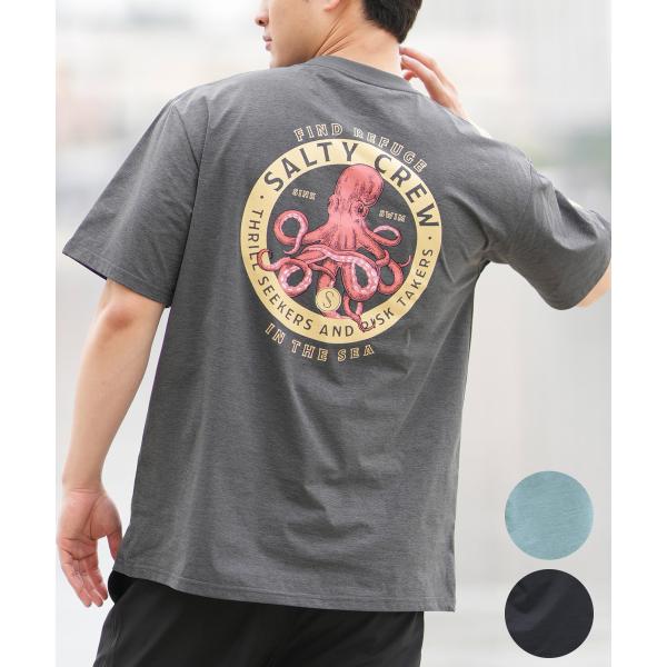 SALTY CREW ソルティークルー 半袖 Tシャツ メンズ ラッシュガード 水陸両用 バックプリ...