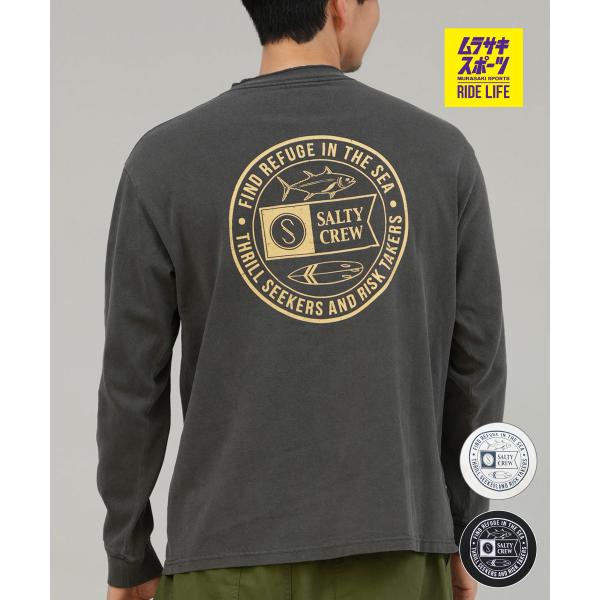 SALTY CREW ソルティークルー 長袖 Tシャツ ロンT メンズ ヘンリーネック バックプリン...