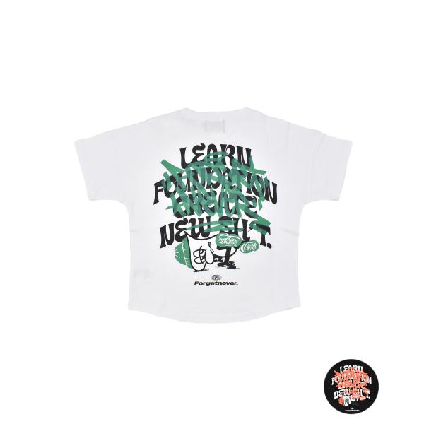 FORGET NEVER フォーゲットネバー 半袖 Tシャツ キッズ ジュニア 子供 バックプリント...