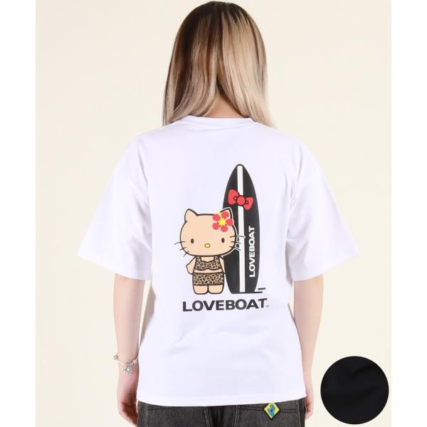 LOVE BOAT ラブボート 半袖 Tシャツ レディース キティちゃん バックプリント ロゴ LB...