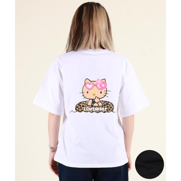 LOVE BOAT ラブボート 半袖 Tシャツ レディース ハローキティ バックプリント ロゴ LB...