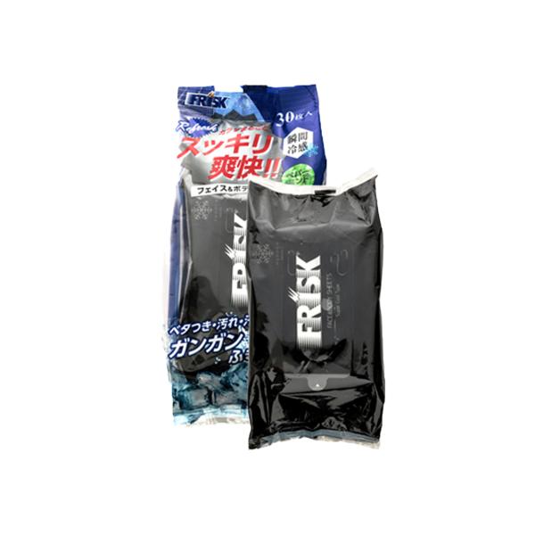 FRISK フリスク ボディシート 汗拭きシート 冷感 COOL FACE&amp;BODY SHEET ペ...