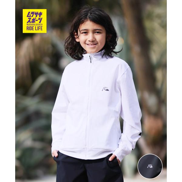 QUIKSILVER クイックシルバー 水着 長袖 ラッシュガード ジップアップ キッズ CHECK...