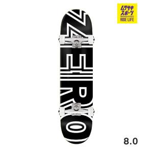 ZERO ゼロ BOLD CLASSIC BLACK スケートボード コンプリート 8 インチ 初心者 スケボー 完成品 ムラサキスポーツ