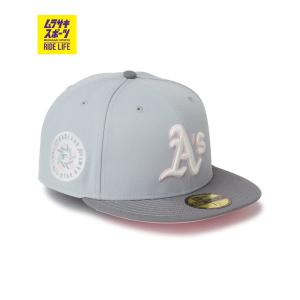 NEW ERA ニューエラ キャップ 59FIFTY Sakuranagashi 桜流し オークランド・アスレチックス グレー ストームグレー 14745143