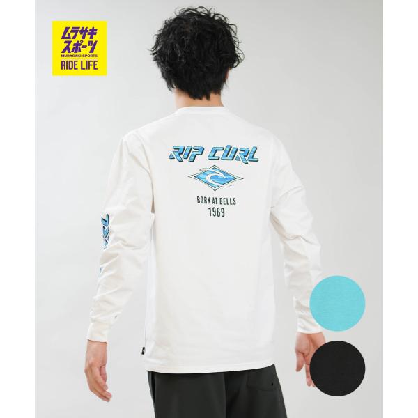 RIP CURL リップカール 長袖 Tシャツ メンズ ラッシュガード BORN AT BELLS ...