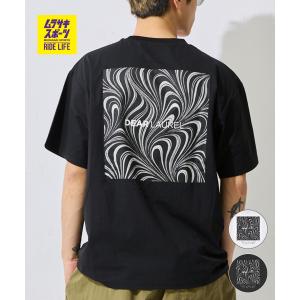 DEAR LAUREL ディアローレル 半袖 Tシャツ メンズ ロゴ グラフィック バックプリント 軽量 速乾 水陸両用 DL26S-2108 ムラサキスポーツ限定