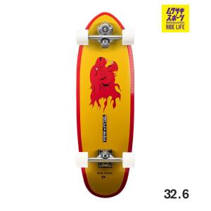 YOW ヤウ サーフ スケートボード コンプリート 32.6inch PYZEL RED TIGER ムラサキスポーツ