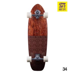 YOW ヤウ サーフ スケートボード コンプリート 34inch TEAHUPOO ムラサキスポーツ
