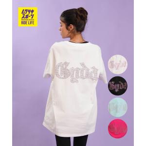 GYDA ジェイダ 半袖 Tシャツ レディース オーバーサイズ GD BACK GYDA BIG TS 72632772301 ムラサキスポーツ限定