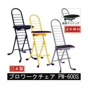 ルネセイコウ プロワークチェア PW-500 作業用チェア 座面高さ調節