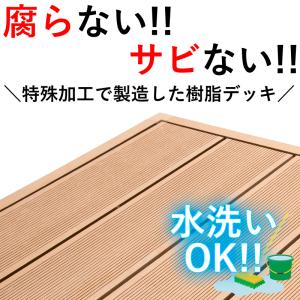 ウッドデッキ 人工木材 ウッド風 人工樹脂 人...の詳細画像2