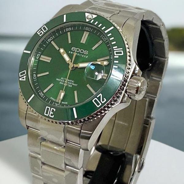 エポス メンズ腕時計 EPOS epos ダイバーズウオッチ 自動巻き 機械式 オートマチック 35...