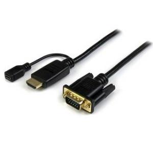 StarTech.com  HDMI(オス)  - VGA(オス)アクティブ変換ケーブルアダプタ 1.8m HD2VGAMM6｜murauchi3