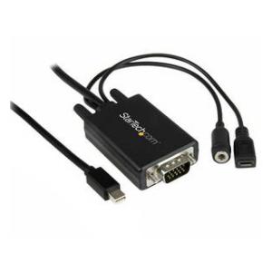 StarTech.com  Mini DisplayPort（オス） - VGA（オス）変換アダプタケーブル (オーディオ対応) 3m MDP2VGAAMM3M｜murauchi3