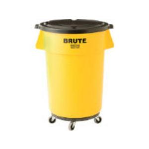 Rubbermaid ラバーメイド ブルート丸型コンテナ　７５．７Ｌ　イエロー／2620YEL