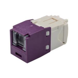 Panduit/パンドウイットコーポレーション  カテゴリ6 シャッター付モジュラージャック 紫 CJH688TGVL