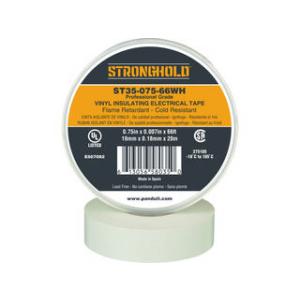 Panduit/パンドウイットコーポレーション  ビニールテープ 耐熱 耐寒 難燃 プロ仕様グレード 白 幅19.1mm 長さ20m ST35-075-66WH
