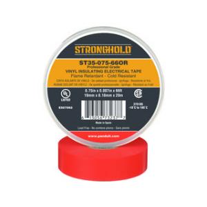 Panduit/パンドウイットコーポレーション  ビニールテープ 耐熱 耐寒 難燃 プロ仕様グレード オレンジ 幅19.1mm 長さ20m ST35-075-66OR