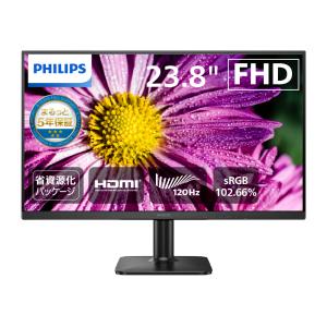 PHILIPS フィリップス 24E2N2100/11 IPSパネル採用 フルHD対応23.8型ワイド液晶ディスプレイ 5年間フル保証 ブラック