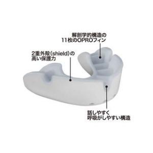 Mueller Japan/ミューラージャパン  1908001 OPRO シールド ベースボール シルバー ホワイト&クリア