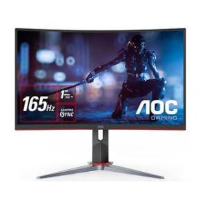 AOC  VAパネル フルHD対応23.6型ワイドゲーミング液晶ディスプレイ 曲面 165Hz 昇降...