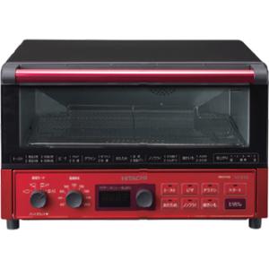 HITACHI 日立  HMO-F100コンベクションオーブントースター メタリックレッド