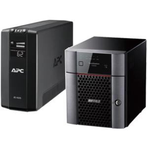 シュナイダーエレクトリック（APC） 無停電電源装置 UPS 400VA/240W BR400S-JP＋NAS 4TB TeraStation TS3420DN0404