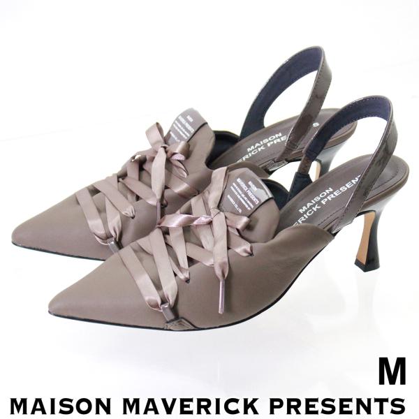 MAISON MAVERICK PRESENTS 【レディース】ファーレースアップスニーカーヒール【...